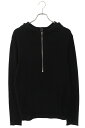 クロムハーツ Chrome Hearts サイズ:S バッククロスパッチ付きハーフジップパーカー(ブラック×シルバー)【427052】【GZ11】【メンズ】【中古】bb382#rinkan*B