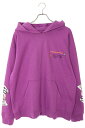 クロムハーツ Chrome Hearts サイズ:XL PPO I WANT MORE NOT LESS HD PLVR MATTY BOYプリントプルオーバーパーカー(パープル)【527052】【NO05】【メンズ】【中古】bb170#rinkan*B