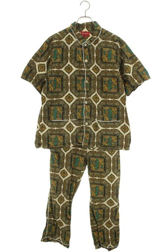 シュプリーム SUPREME サイズ:M 22SS Regency Pajama Set 総柄パジャマセットアップ(イエロー調)【108052】【BS99】【メンズ】【中古】bb187#rinkan*B シュプリーム SUPREME サイズ:M 22SS Regency Pajama Set 総柄パジャマセットアップ(イエロー調)【108052】【BS99】【メンズ】【中古】bb187#rinkan*B