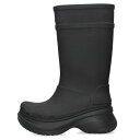 バレンシアガ BALENCIAGA ×クロックス crocs サイズ:41 CROCS ラバーロングブーツ(ブラック)【727052】【BS99】【メンズ】【小物】【中古】bb430#rinkan*B