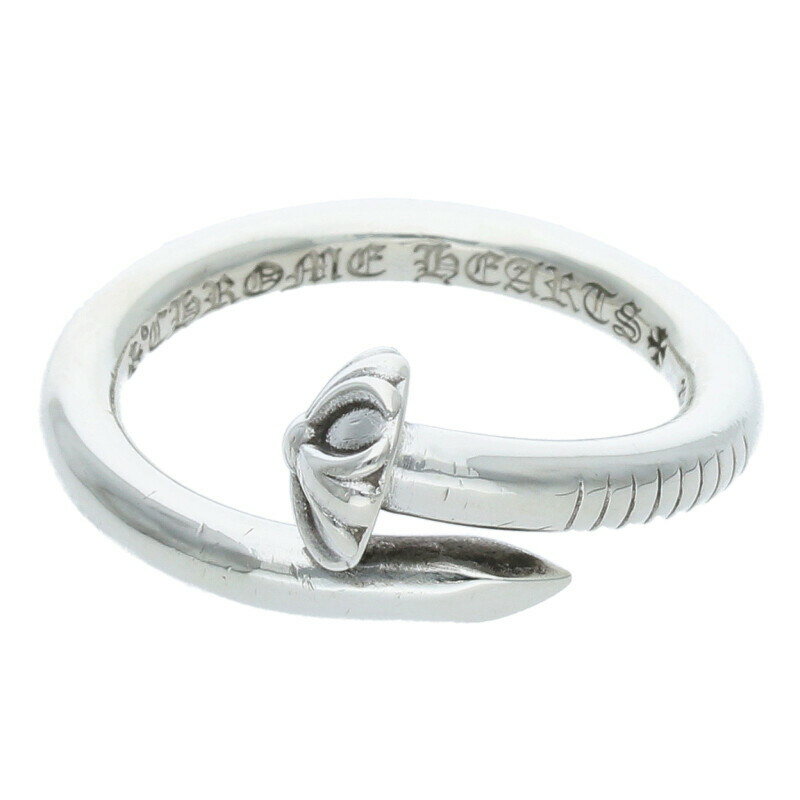 クロムハーツ Chrome Hearts　サイズ:21号 NAIL CRSBALL ネイルクロスボール シルバーリング(シルバー ..