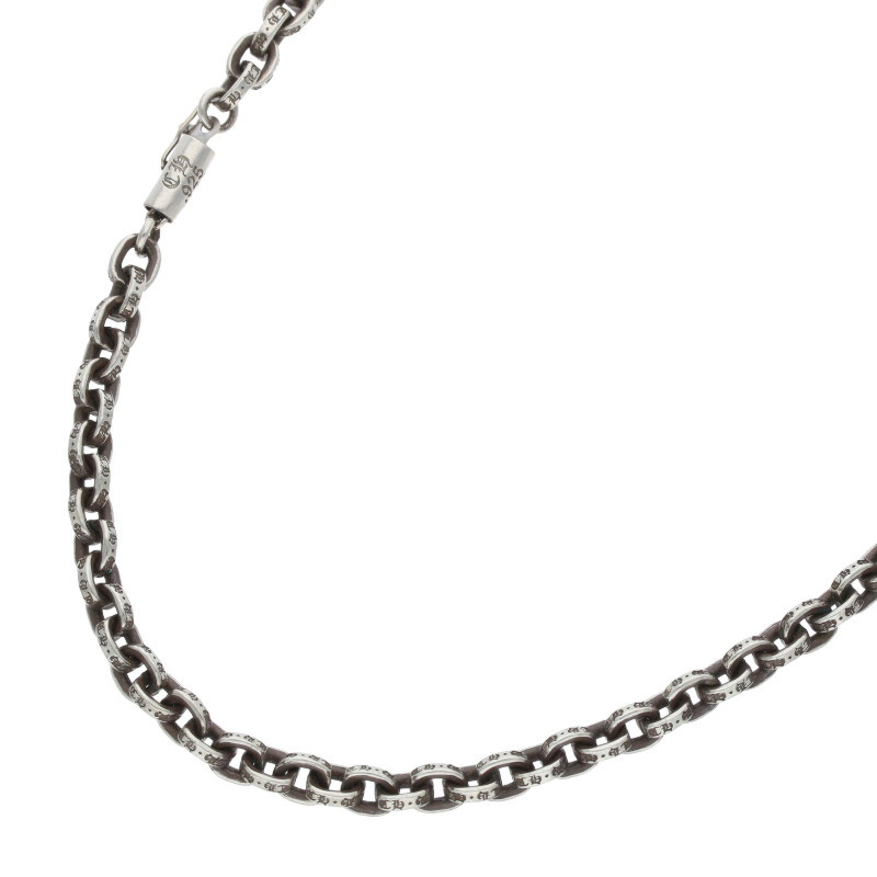 クロムハーツ Chrome Hearts　サイズ:24inch PAPER CHAIN 24 ペーパーチェーン24inch シルバーネックレス(シルバー 47.65g)【108052】【NO05】【小物】【中古】bb297#rinkan*B