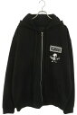 クロムハーツ Chrome Hearts サイズ:XL SWTSHRT HD ZIP フォティバックプリントハリスティータジップアップパーカー(ブラック×シルバー)【927052】【OS06】【メンズ】【中古】bb326#rinkan*S