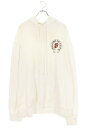 クロムハーツ Chrome Hearts サイズ:XL LIP AND TONGUE HOODIE オンライン限定リップアンドタンプリントプルオーバーパーカー(ホワイト×レッド)【037052】【OM10】【メンズ】【中古】bb379#rinkan*C
