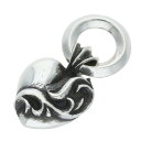 クロムハーツ Chrome Hearts HEART CHARM ハートチャーム チャーム シルバーネックレストップ(シルバー 4.87g)【108052】【FK04】【小物】【中古】bb82#rinkan*A|詳細画像
