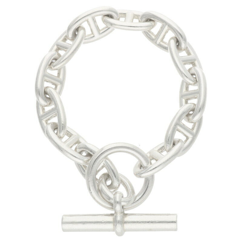 エルメス HERMES　サイズ:12LINK Chaine d'Ancre GM シェーヌダンクルGMシルバーブレスレット(シルバー 67.8g)【608052】【OM10】【小物】【中古】bb424#rinkan*C