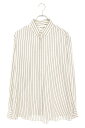 サンローランパリ SAINT LAURENT PARIS サイズ:40 564172 Y1B89 ストライプ長袖シャツ(ホワイト)【708052】【BS99】【メンズ】【中古】bb334#rinkan*B