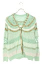 マメクロゴウチ Mame Kurogouchi サイズ:1 MM23SS-KN035 Bamboo Basket Pattern Knitted Cardiga...