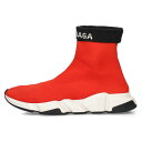 バレンシアガ BALENCIAGA サイズ:44 SPEED TRAINER スピードトレーナーソックススニーカー(レッド×ブラック×ホワイト)【318052】【BS99】【メンズ】【小物】【中古】bb295#rinkan*B