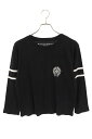 クロムハーツ Chrome Hearts サイズ:M ROLLER SKATE HORSESHOUE L S TEE ナンバリングプリント長袖カットソー(ブラック)【908052】【SJ02】【レディース】【中古】bb339#rinkan*S