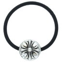 クロムハーツ Chrome Hearts HAIRBAND クロスボールボタンヘアゴム シルバーコンチョ(シルバー 総重量16.03g)【118052】【SJ02】【小物】【中古】bb30#rinkan*B(4)