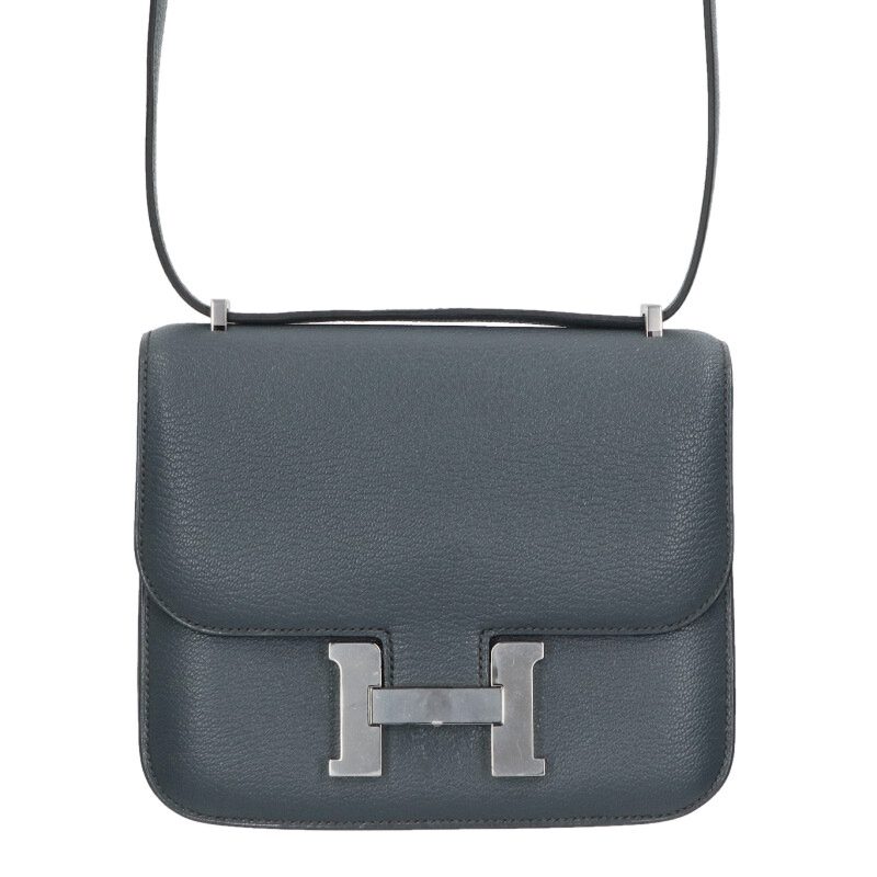 エルメス HERMES　サイズ:18 コンスタンス ミニ 18 ミロワール W刻印 SV金具 シェーブル グリミスティ..