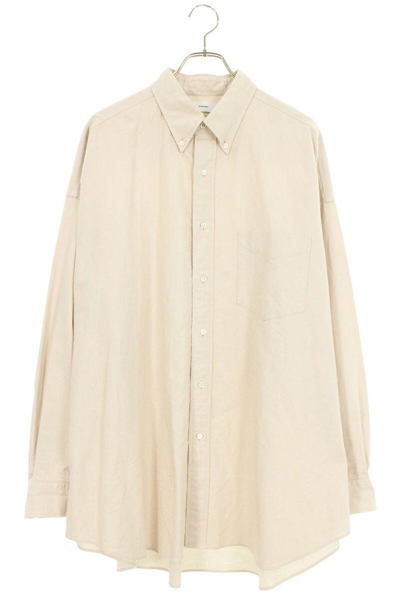 グラフペーパー Graphpaper　サイズ:O/S GM251-50021C コットンオックスフォード長袖シャツ(ベージュ)..