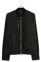 クロムハーツ Chrome Hearts サイズ:L ダブルジップクロスボールジップナイロンブルゾン(ブラック×シルバー)【418052】【NO05】【メンズ】【中古】bb415#rinkan*B