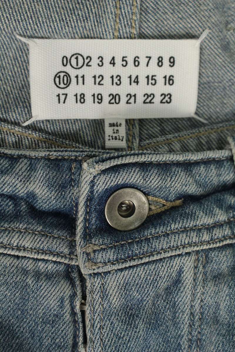 メゾンマルジェラ Maison Margiela　サイズ:30インチ 25SS S50MU0086 ウォッシュドワイドデニムハーフパンツ(インディゴ)【418052】【SB01】【メンズ】【新古品】bb20#rinkan*N