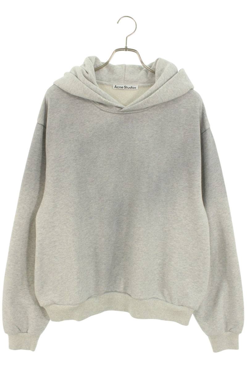アクネストゥディオズ ACNE STUDIOS サイズ:S 25AW FN-UX-SWEA000023 バックプリントダメージ加工プルオーバーパーカー(グレー)...