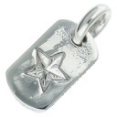 クロムハーツ Chrome Hearts D T TNY STAR タイニードッグタグスター チャーム シルバーネックレストップ(シルバー 3.55g)【718052】【SS07】【小物】【中古】bb377#rinkan*B(4)