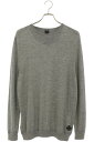 クロムハーツ Chrome Hearts サイズ:L CHプラスパッチカシミアニット(グレー)【728052】【OS06】【メンズ】【中古】bb17#rinkan*C