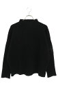 クロムハーツ Chrome Hearts サイズ:XSM/SML TAKE THE CANNOLI ハラコクロスパッチハイネックニット(ブラック×シルバー)【728052】【SJ02】【メンズ】【中古】bb396#rinkan*S