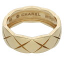 シャネル CHANEL サイズ:53/13号 ココクラッシュ ミディアム K18YGリング(イエローゴールド 6.06g)【928052】【OM10】【小物】【中古】bb205#rinkan*B