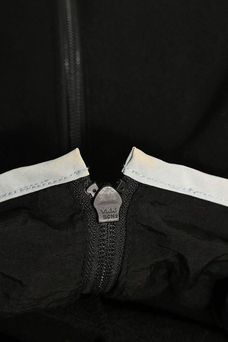 プロジェクトジーアール PROJECT GR　サイズ:1 ナイロン切り替えロゴ刺繍ブルゾン(ブラック×ホワイト)【109052】【SS13】【メンズ】【中古】bb132#rinkan*B