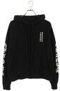 クロムハーツ Chrome Hearts サイズ:XS SWTSHRT PLVR CHプラス総柄プルオーバーパーカー(ブラック)【109052】【OS06】【メンズ】【中古】bb440#rinkan*B