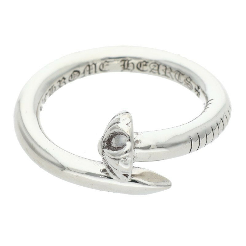 クロムハーツ Chrome Hearts　サイズ:14号 NAIL CRSBALL ネイルクロスボール シルバーリング(シルバー ..