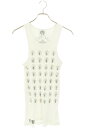 クロムハーツ Chrome Hearts サイズ:M RIB TANK ヴァインダガープリントタンクトップ(ホワイト)【609052】【FK04】【メンズ】【中古】bb412#rinkan*B