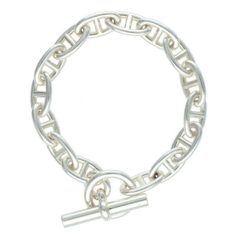 エルメス HERMES　サイズ:15LINK Chaine d'Ancre GM シェーヌダンクルGMシルバーブレスレット(シルバー 74.72g)【709052】【OS06】【小物】【中古】bb455#rinkan*C