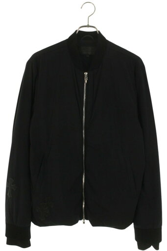クロムハーツ Chrome Hearts サイズ:L NIP&TUCK ニップ&タック クロスパッチ付きナイロンダガージップブルゾン(ブラック×シルバー)【609052】【GZ11】【メンズ】【中古】bb205#rinkan*B クロムハーツ Chrome Hearts サイズ:L NIP&TUCK ニップ&タック クロスパッチ付きナイロンダガージップブルゾン(ブラック×シルバー)【609052】【GZ11】【メンズ】【中古】bb205#rinkan*B