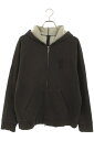 クロムハーツ Chrome Hearts サイズ:M Y NOT ダガー刺繍ジップアップパーカー(チャコールグレー調×シルバー)【609052】【OS06】【メンズ】【中古】bb440#rinkan*B