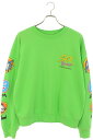 クロムハーツ Chrome Hearts サイズ:L PPO SEXRCD GRN SWTSHRT MATTY BOY sex recordsプリントスウェット(グリーン)【709052】【OM10】【メンズ】【中古】bb466#rinkan*B