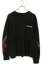 クロムハーツ Chrome Hearts サイズ:XL PPO STAY FAST RACE TEAM LS MATTY BOYステイファストプリント長袖カットソー(ブラック)【709052】【OM10】【メンズ】【中古】bb205#rinkan*B