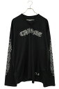 クロムハーツ Chrome Hearts サイズ:L MESH WARM UP JERSEY CHプリントメッシュ長袖カットソー(ブラック)【709052】【SS07】【メンズ】【中古】bb406#rinkan*A