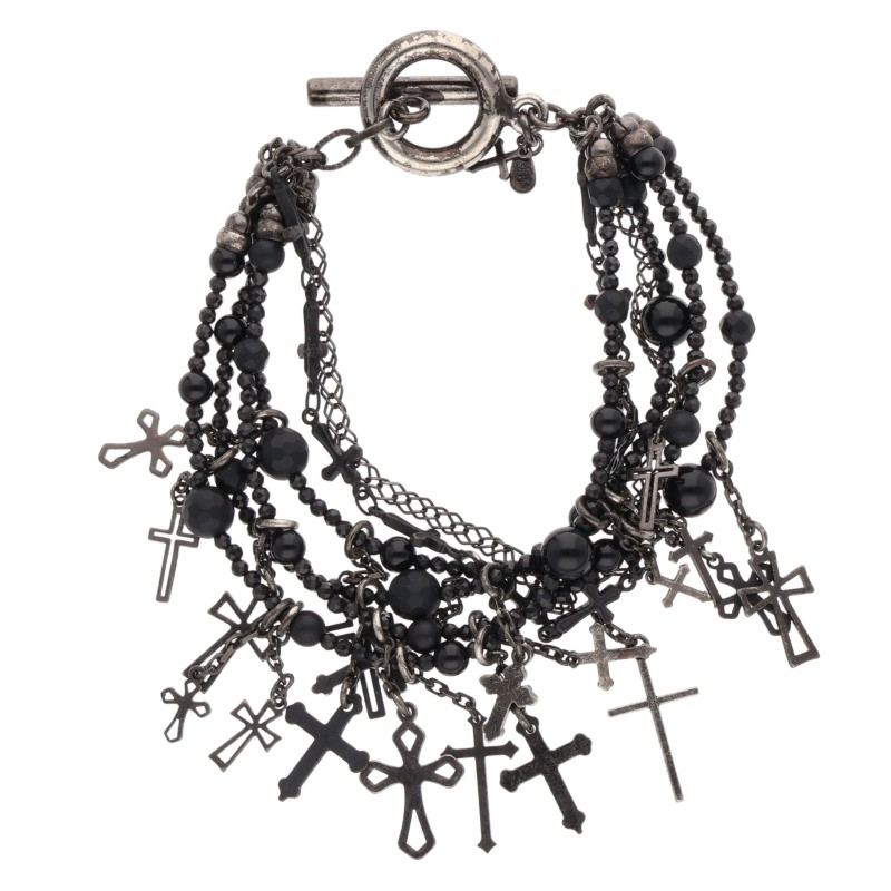 ガンダ gunda　 ミラー JUNK HEAVEN MIRROR BRACELET ジャンクヘブンミラーブレスレット(ブラック 29.0..