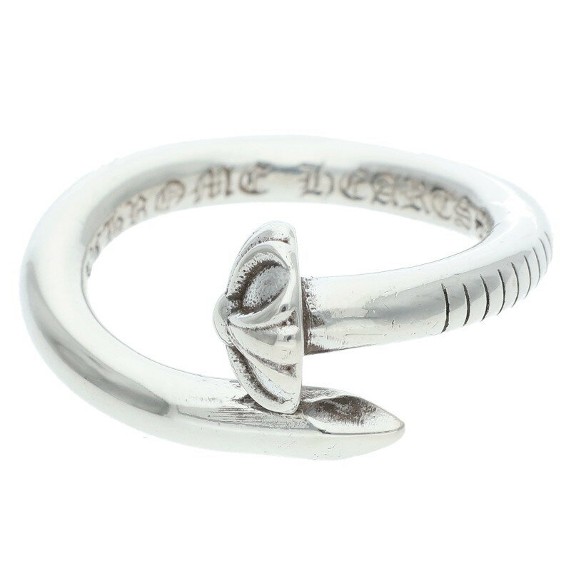 クロムハーツ Chrome Hearts　サイズ:14号 NAIL CRSBALL ネイルクロスボール シルバーリング(シルバー ..
