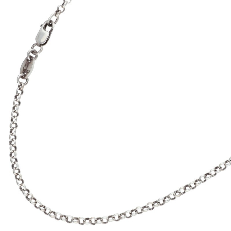クロムハーツ Chrome Hearts　サイズ:18inch NECKCHAIN R18 ロールチェーン18inch シルバーネックレス(シルバー 5.26g)【720152】【OK15】【小物】【中古】bb76#rinkan*B(4)