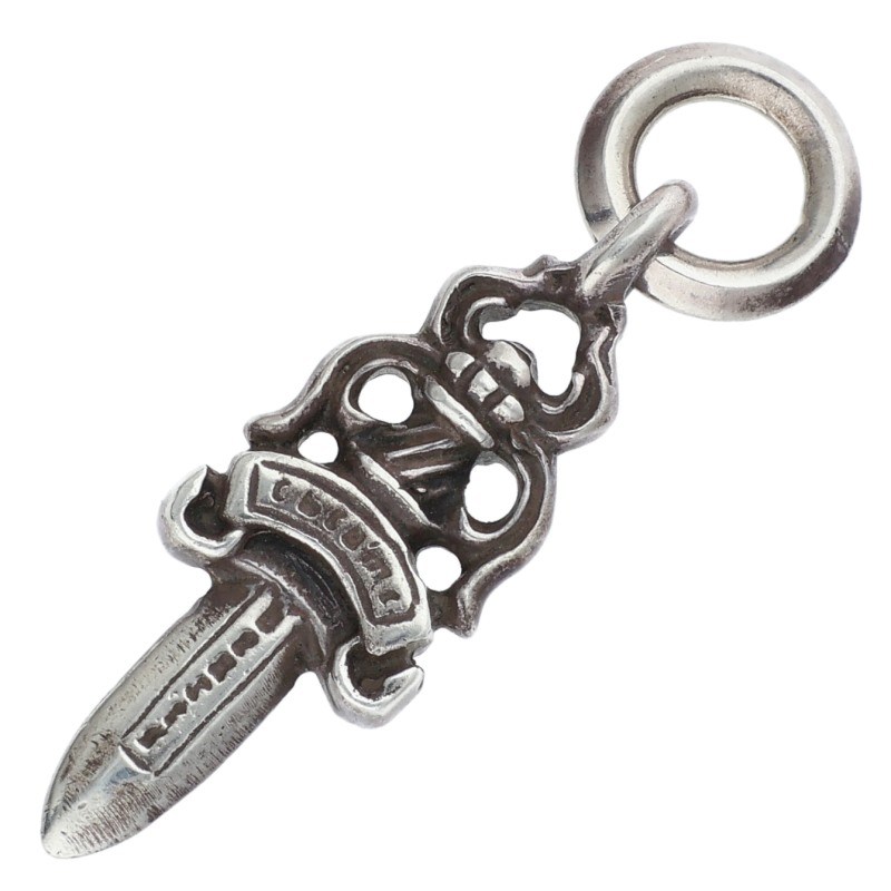 クロムハーツ Chrome Hearts　 #5DAGGER #5ダガーチャーム チャーム シルバーネックレストップ(シルバー 5.09g)【720152】【OK15】【小物】【中古】bb76#rinkan*B(4)