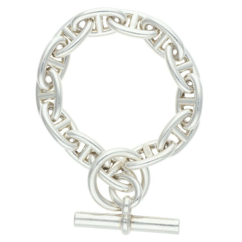 エルメス HERMES　サイズ:13LINK Chaine d'Ancre GM シェーヌダンクルGMシルバーブレスレット(シルバー 72.59g)【819052】【OM10】【小物】【中古】bb429#rinkan*C