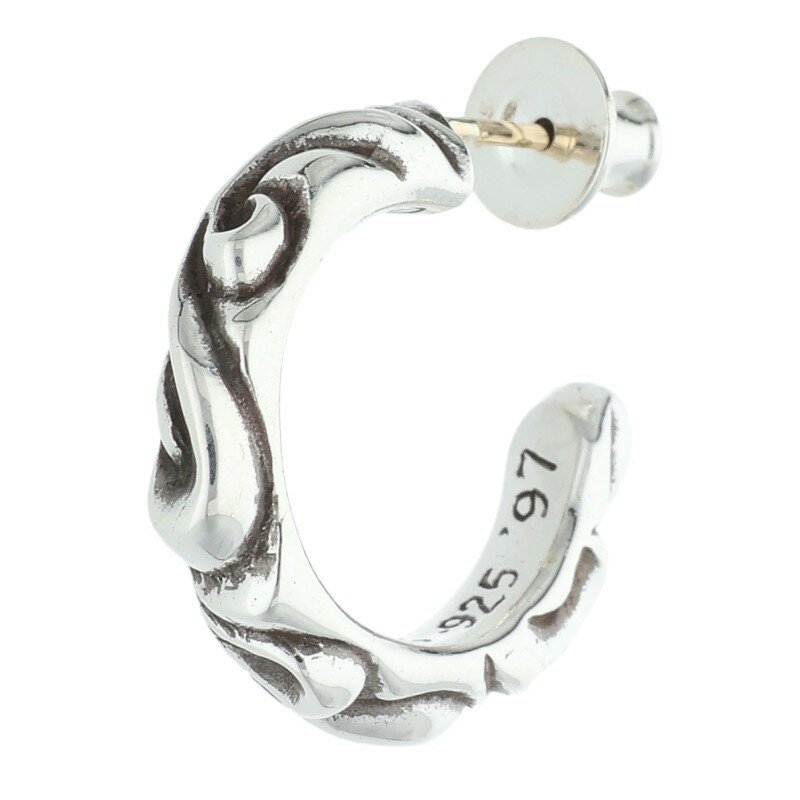クロムハーツ Chrome Hearts HOOP SCROOL 1 スクロールフープ シルバーピアス(シルバー 4.01g)【619052】【SS07】【小...