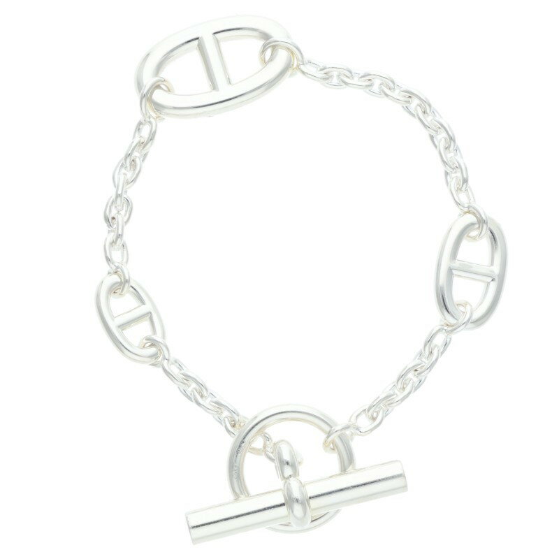 エルメス HERMES　サイズ:LG Farandole GM ファランドールGMシルバーブレスレット(シルバー 25.81g)【329052】【GZ14】【小物】【中古】bb328#rinkan*B