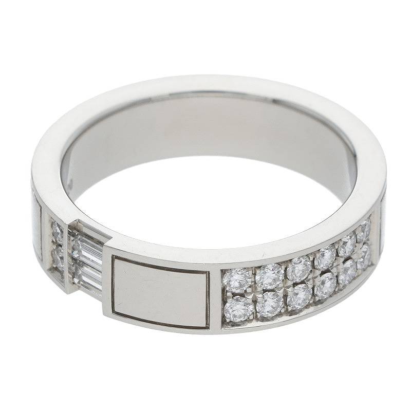 ハリーウィンストン HARRY WINSTON　サイズ:13.5号 トラフィックアクセント プラチナダイヤモンドリング(シルバー×クリア 11.22g)【229052】【SS13】【小物】【中古】bb317#rinkan*B(4)