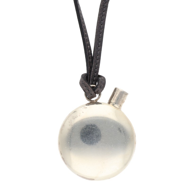 エルメス HERMES　 ウイスキーボトルネックレス(シルバー×ブラック 総重量30.88g)【101152】【BS99】【..