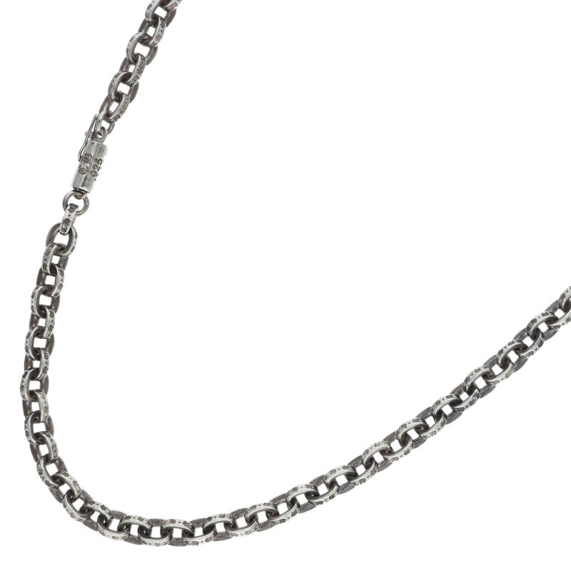クロムハーツ Chrome Hearts　サイズ:24inch PAPER CHAIN 24 ペーパーチェーン24inch シルバーネックレス(シルバー 44.57g)【329052】【NO05】【小物】【中古】bb432#rinkan*B(4)