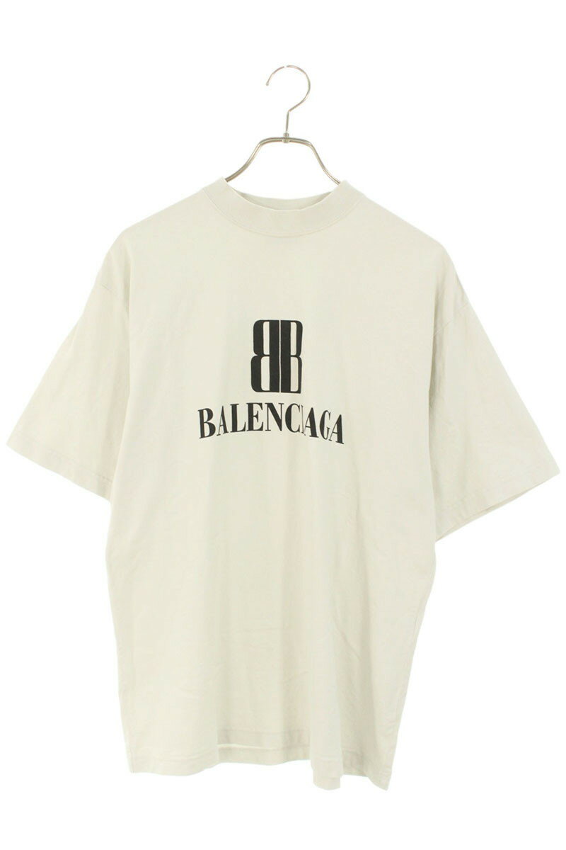 バレンシアガ BALENCIAGA サイズ:XXS 764235 TSVU4 BBロゴミディアムフィットTシャツ(グレー)【729052】【OM10】【メンズ】...
