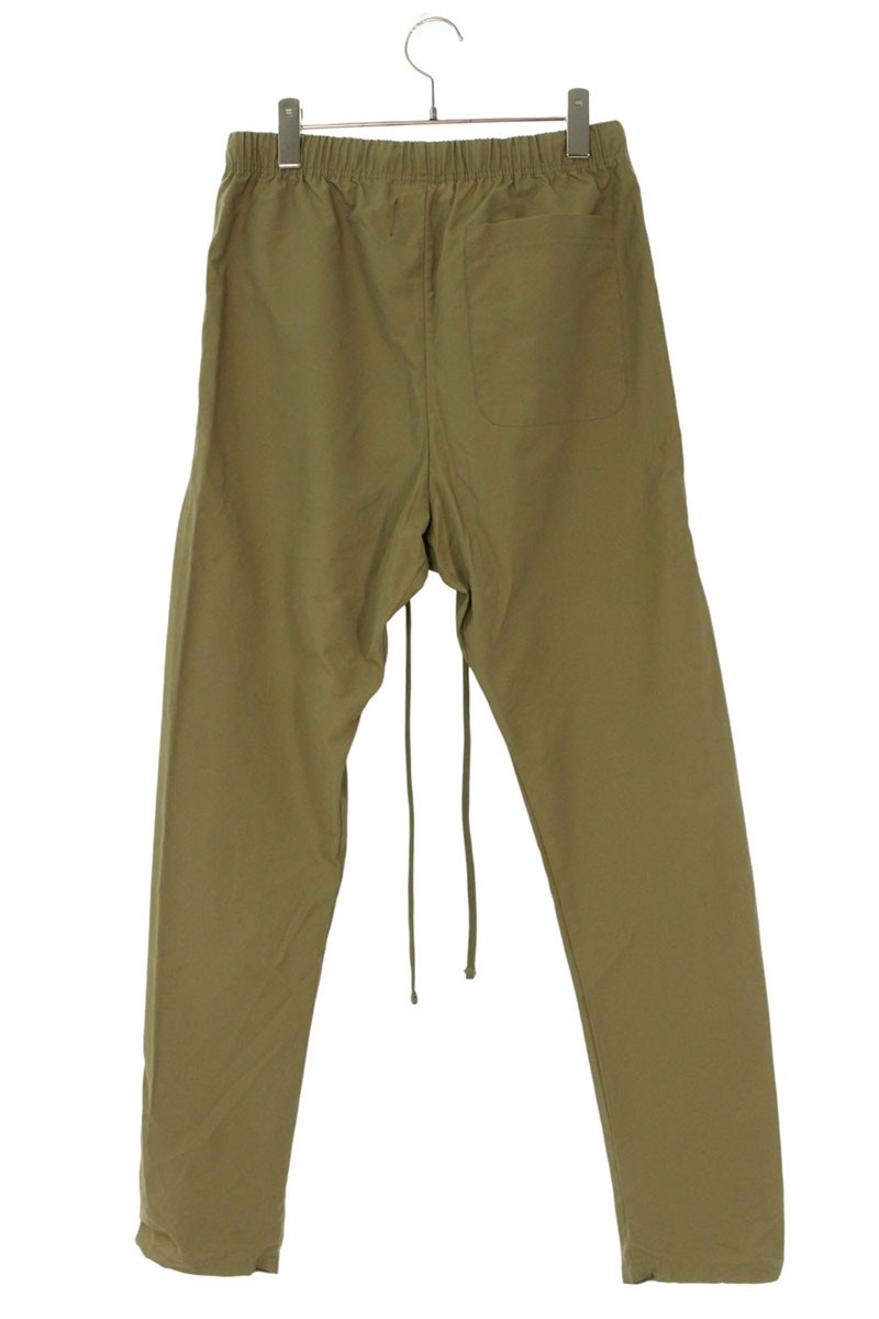 フィアオブゴッド FEAR OF GOD　サイズ:S リフレクターロゴナイロンロングパンツ(カーキ)【100152】【BS99】【メンズ】【中古】bb389#rinkan*B