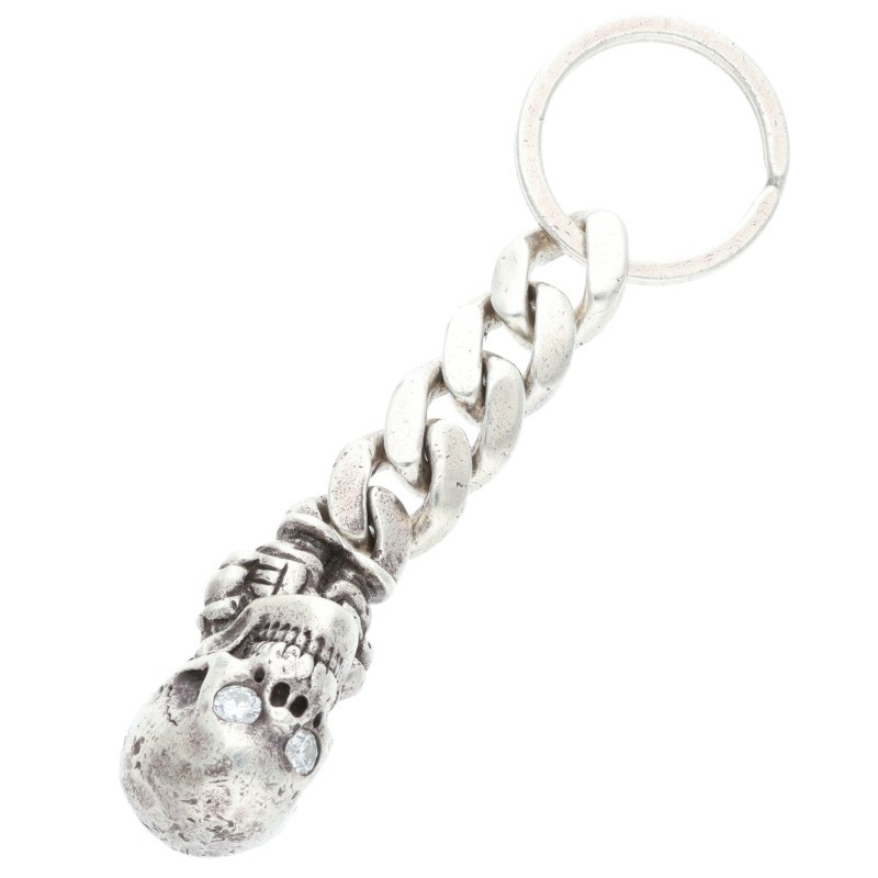 クロムハーツ Chrome Hearts FOTI DLFN&No5 DGGR フォティ デルフィーノ#5ダガーキーリング アフターダイヤシルバーウォレットチ...