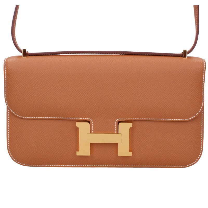 エルメス HERMES　 コンスタンスエラン W刻印 G金具レザーショルダーバッグ(ブラウン)【400152】【SB01】【小物】【中古】bb356#rinkan*Bのサムネイル