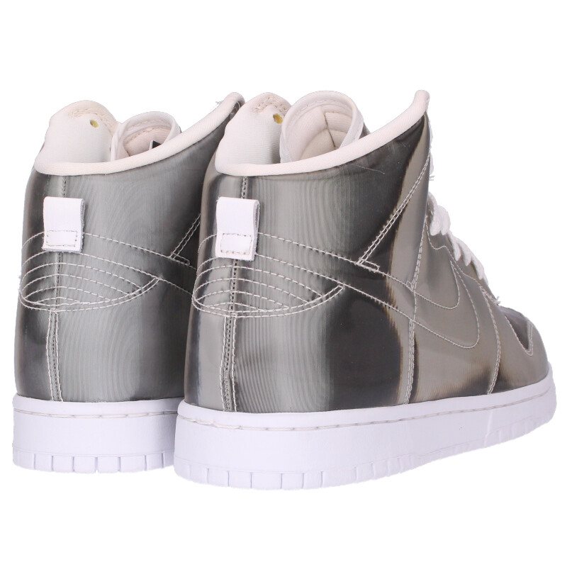 ナイキ NIKE　×クロット CLOT サイズ:28cm DUNK HI SILVER FLIX DH4444-900 ダンクハイスニーカー(シルバー調×ホワイト)【110152】【BS99】【メンズ】【小物】【中古】bb212#rinkan*A