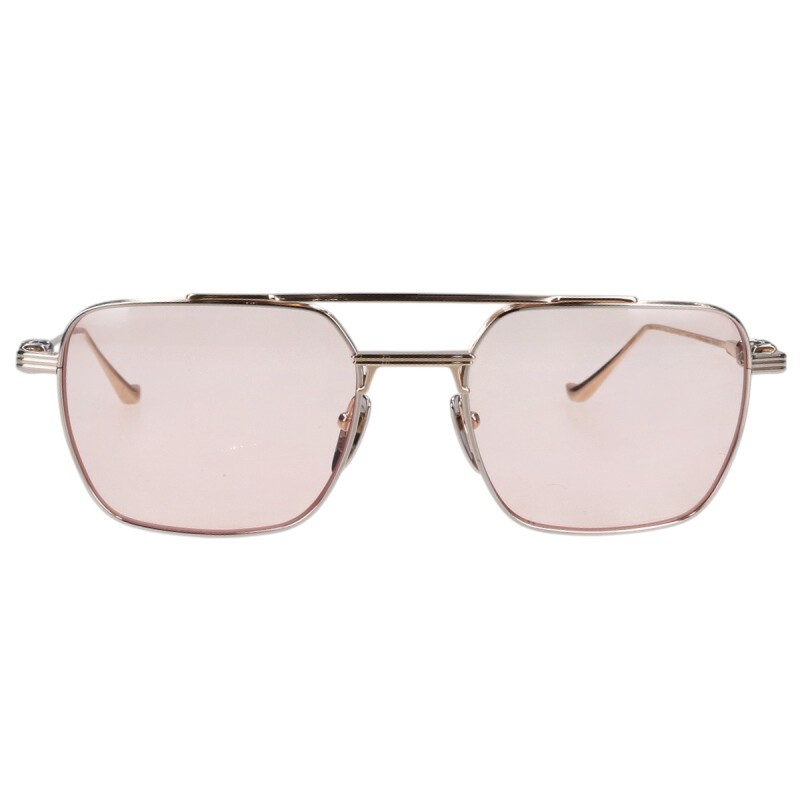 クロムハーツ Chrome Hearts サイズ:56□19-147 MUGNUM II サイドクロステンプルダブルブリッジサングラス((フレーム)ゴールド×シルバー)【010152】【SJ02】【小物】【中古】bb17#rinkan*B